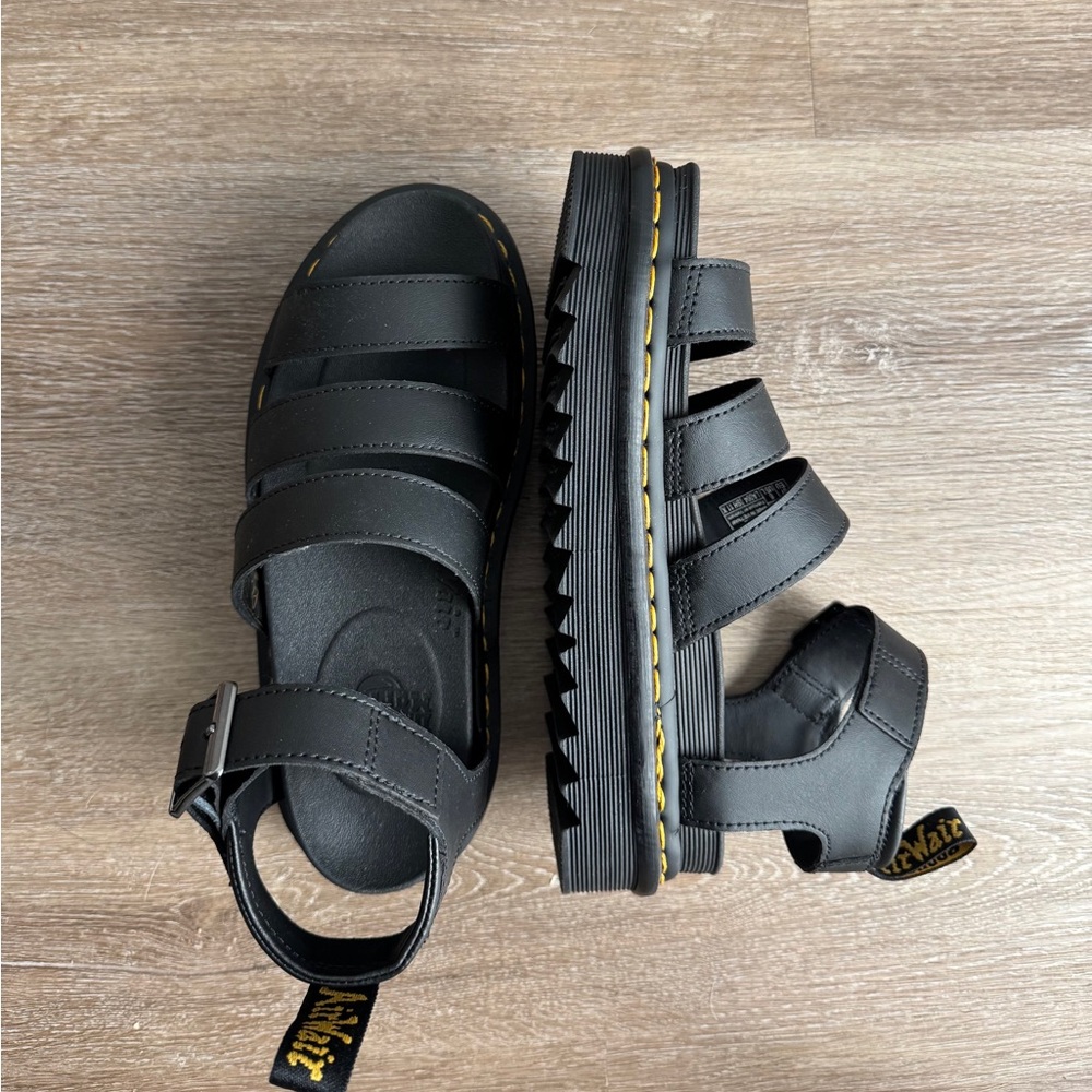 Dr. Martens Black Strappy Sandals